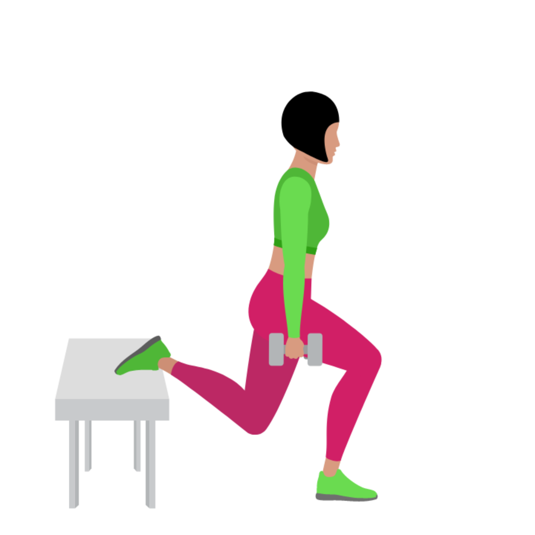 Dumbbell Bulgarian Split Squat