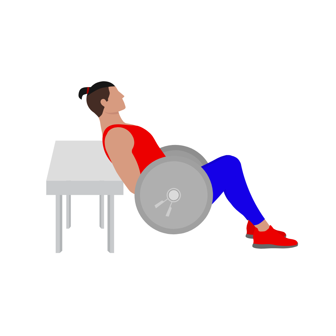 Barbell hip thrust