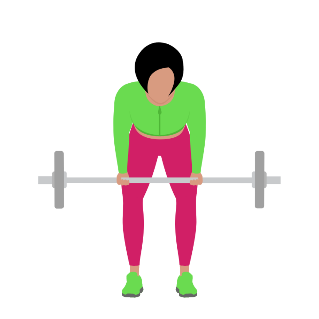 Barbell reverse grip bent over row