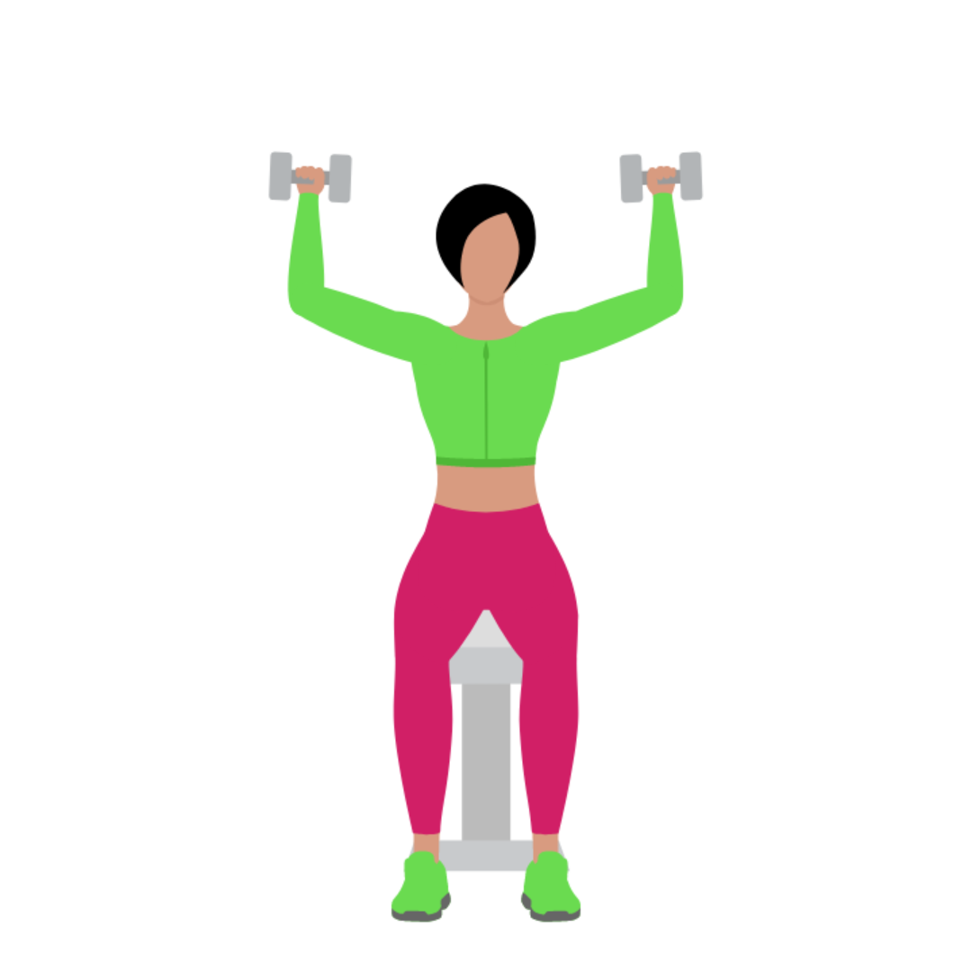 Dumbbell Seated Shoulder Press