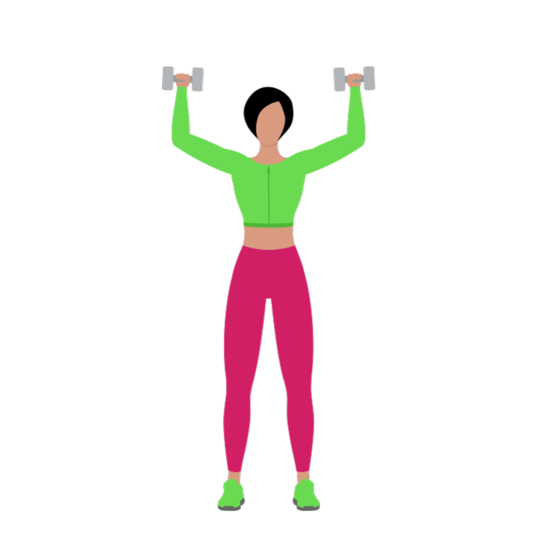 Dumbbell Standing Shoulder Press