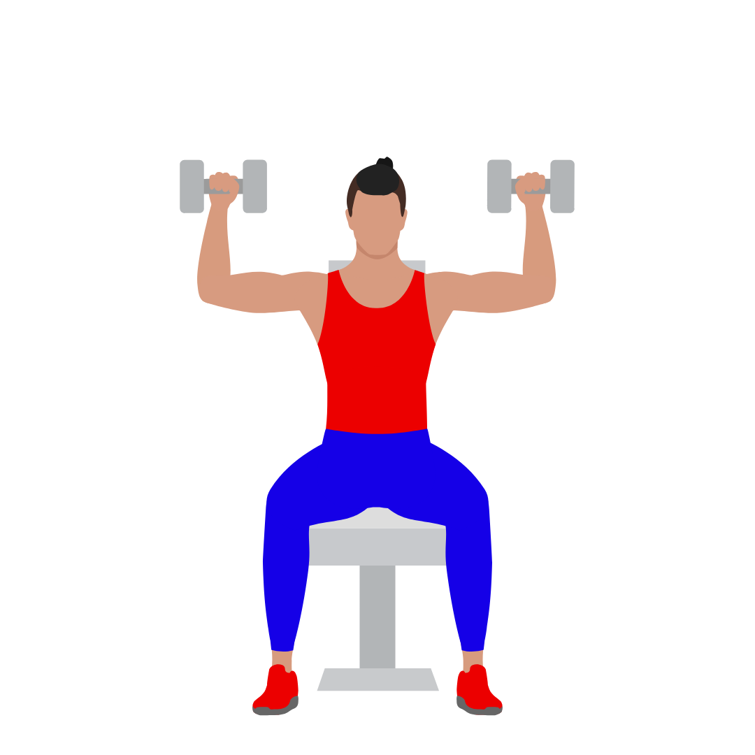 Seated Dumbbell Shoulder Press
